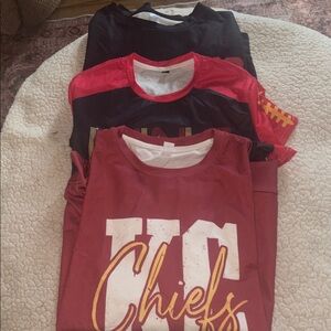 Bundle of 3 special order KC Chiefs Shirts